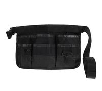 TOYANDONA Ceinture de Jardinage Pochette Porte-Outils en Nylon Noir, 6 Poches, Ceinture Réglable, Paquet de Nettoyage Professionnel, pour Nettoyeurs et Jardiniers