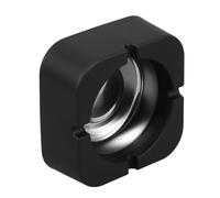 TOYANDONA Cendrier Carré Extérieur en Plastique et Fer Noir avec 4 Supports pour Cigarettes, Design Stable et Moderne, pour Hôtels et Usage Extérieur