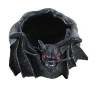 TOYANDONA Cendrier Noir en Résine Forme Chauve-Souris, Design Créatif Halloween, Usage Polyvalent pour Bureau et Bar, Décor Unique et Fonctionnel Odeur et Fumée