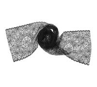 TOYANDONA Chemin de Table Décoration Unique Réutilisable et Facile à Ranger en Dentelle Noire Halloween Motif Toile D'araignée pour Fête et Maison