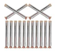 TOYANDONA Chevilles D'expansion Métalliques à Vis Cruciforme pour Fixation Murale, Lot de 16 Pièces en Fer et Cuivre, Design Élégant Style Fenêtre, Usage Polyvalent Fiable