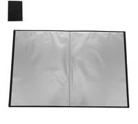 TOYANDONA Classeur à Pochettes A4 Léger et Portable Noir en Pp, Finition Mate Dossier de Présentation pour Feuilles A4 et Partitions pour Bureau et Voyage