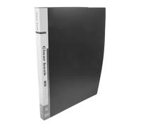 TOYANDONA Classeur Pochette A3 Noir en Pp, 40 Pages pour Dessins et École | Format A3, Grosse Capacité, Design à Poches Transparentes, Léger et Portable pour Documents