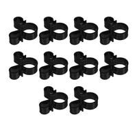 TOYANDONA Clips de Sécurité Protège-Mains Brûlures en Plastique Noir Lot de 10 Doubles Trous pour Bouteilles et Bougies pour Anniversaires et Événements