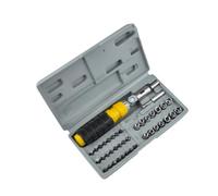 TOYANDONA Coffret 41 Pièces Outils Mécaniques Automobile Prise Antidérapante en Acier Vanadium et Cliquet Réversible pour Réparation et Assemblage
