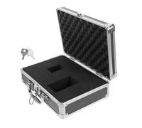 TOYANDONA Coffret à Outils Multifonctions Argenté en Alliage D'aluminium | Poignée Intégrée, Verrou esign Portable pour Projets DIY et Transport Facile