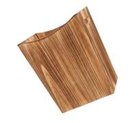 TOYANDONA Corbeille à Papier Rustique en Bois Rectangulaire avec Poignées | Bois Massif Couleur Café, Style Scandinave Minimaliste, Usage Bureau ou Chambre, pour Linge et Fournitures
