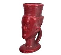 TOYANDONA Coupe à Cocktail Tiki Hawaïenne Rétro en Céramique 280ml Ambiance | Rouge, Design Simple pour Whisky et Vin, Usage Fête, Style Hawaïen Rétro, Gobelet 280ml