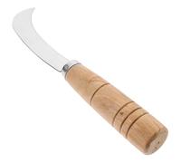 TOYANDONA Couteau en Acier Inoxydable à Fruits Manche Bois, Faucille | Trancheuse Coupe Rapide, pour Pomme de Terre et Fruit Cuisine, Acier Inoxydable et Bois, Rangement Facile