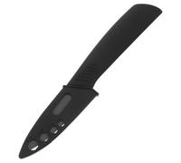 TOYANDONA Couteau Fruits Céramique Noir avec Gaine, Prise Stable, Voyage | Lame Pointue 3,15 Pouces, Poignée Souple Antidérapante, Usage Extérieur, pour Personnes Âgées