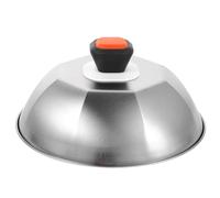 TOYANDONA Couvercle de Grille Octogonal en Acier Inoxydable 9 Pouces | Camping et Extérieur, Rétention de Chaleur, Usage Polyvalent, Design Unique, Couleur Argenté