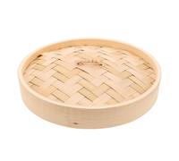 TOYANDONA Couvercle de Panier Vapeur en Bambou Beige Élégant Circulation de Vapeur pour Préserver Saveurs Authentiques des Aliments Cuisine Asiatique