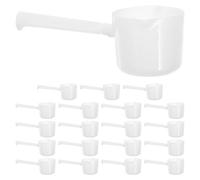 TOYANDONA Cuillère doseuse pratique 20pcs pour sel et poivre, plastique solide blanc 5g, usage culinaire quotidien