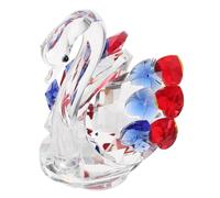 TOYANDONA Cygne Décoration Créative et Unique Figurine Surface Lisse Cristal Blanc en pour ou Salon Tout Autre Espace Intérieur