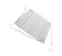 TOYANDONA Déviateur de Ventilation de Climatiseur Central en Acier Inoxydable Blanc, Guide de Flux D'air Réglable Vacances, Installation Facile pour Unités Plafond Carrées
