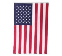 TOYANDONA Drapeau Américain Brodé 1, 80m X 1, 20m en Toile Oxford | Résistant à L’eau Intempéries, Couleurs Solide, pour Affichage Extérieur du 4 Juillet