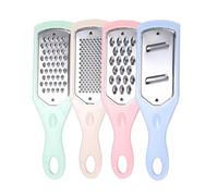 TOYANDONA Ensemble de 4 Râpes de Cuisine en Acier Inoxydable et Pp, Pratique et Créatif pour Couper Pommes de Terre et Ail à Domicile Couleur Aléatoire