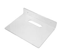 TOYANDONA Étagère Murale Lot de 1 Set de Set en Acrylique Transparent sans Perçage de L avec Gestion des Câbles Design Moderne Minimaliste pour Salles de Bains et Salles de Jeux