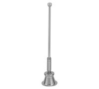 TOYANDONA Éteignoir à Bougies Rétro, Éteignoir à Flamme à Long Manche, Aluminium et Fer, Tête Rotative, Poignée Ergonomique, Argenté, pour Mèche de Bougie et Bougies en Pot, Décoration