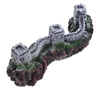 TOYANDONA Figurine Miniature d'architecture Chinoise : modèle Miniature de la Muraille de Chine - Statue de Jardin Asiatique en résine pour décoration d'aquarium, bonsaï et aménagement paysager