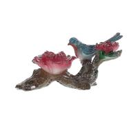 TOYANDONA Figurine Oiseau Hummingbird en Résine Changeant de Couleur, Décoration Unique pour Étagères et Bureaux, pour Amateurs de Thé et Ambiance de Fleur