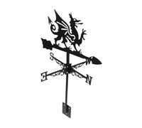 TOYANDONA Girouette DéCorative en Fer Forgé Ornement De Jardin RéTro Indicateur De Vent en Forme De Dragon pour DéCoration ExtéRieure Terrasse Et Cour 21.46X13.11X11.42In