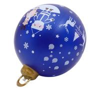 TOYANDONA Grosse Boule de Noël Gonflable Géante PVC pour Cour Extérieure | Bleu, Réutilisable et Gonflage Rapide, Impression Vive, Ambiance Festive pour Jardin et Décor Saisonnier