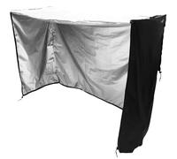TOYANDONA Housse de Fauteuil Suspendu Imperméable et Résistante la Poussière en Tissu Oxford Protection Extérieure Facile à Transporter Noire pour Balançoire de Jardin