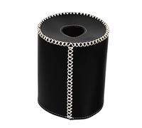 TOYANDONA Housse de Protection en Cuir Noir pour Petit Réservoir de Gaz de Camping, Résistante à l'usure Protection à 360 Degrés, pour Barbecue en Extérieur