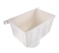 TOYANDONA Inverseur Eau Pluviale Tuyau Gouttière en Plastique Blanc, Système de Récupération des Eaux de Pluie, Connecteur de Drainage, Pour Toit et Avant-Toit, Sans Fuite