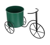 TOYANDONA Jardinière à Vélo en Fer Vert, Décorative pour Bureau et Chambre