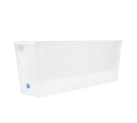 TOYANDONA Jardinière Étroite Bac Rectangulaire pour Plantes avec Fenêtre Transparente Jardinière De Rebord De Fenêtre Balcon Terrasse Intérieur Extérieur