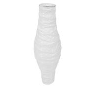 TOYANDONA Lampadaire avec abat-jour en papier blanc, 35 cm, en fer et papier, facile à installer, protège votre lampe, pour coin détente et pièce à vivre, style créatif