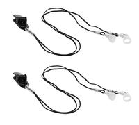 TOYANDONA Lanière de Sécurité Ajustable pour Appareil Auditif Senior, Protection Étanche en Abs et Nylon, Lot de 2 Set de Set pour Activités Quotidiennes et Marche