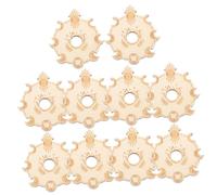 TOYANDONA Lot de 10 Présentoirs pour Boules de Cristal Petit Format en Bois Naturel, Socles Stables Décoratifs, Support D'exposition pour Bureau, Salon et Collection, Base Créative
