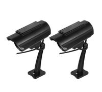 TOYANDONA Lot de 2 Fausses Caméras de Vidéosurveillance Extérieures Haute Simulation, Apparence Réaliste en Abs, pour Maison et Garage
