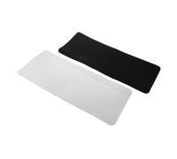 TOYANDONA Lot de 2 Tapis pour Escalier en Polyester Noir Antidérapants et Silencieux, Forme Rectangulaire, pour Marches en Bois Intérieures