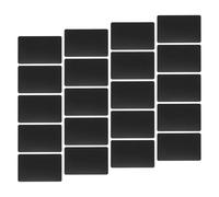 TOYANDONA Lot de 20 Cartes de Visite en Aluminium Noir 0,8mm D'épaisseur Résistantes Film Protecteur Anti-rayures pour Usage Professionnel et Présents Personnalisés