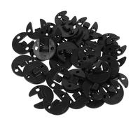 TOYANDONA Lot de 40 Clips de Fixation Rapide en Abs pour Meubles, Connecteurs Invisibles pour Panneaux et Étagères, Espacement 2,1cm, pour Assemblage de Placards DIY