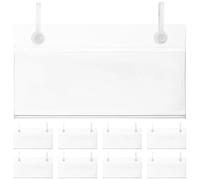 TOYANDONA Lot de 50 Porte-étiquettes de Prix en Pvc Blanc Anti-dérapant, Support Étiquette 100x40mm, Design Multifonction pour Supermarchés et Boutiques