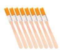 TOYANDONA Lot de 8 Pinceaux à Peinture Artistiques en Nylon Manche en Bois, Poils Doux et Précision pour Peinture, Bricolage et Décoration
