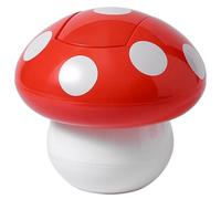 TOYANDONA Mini Poubelle de Bureau Champignon Couvercle, ABS Rouge | Poubelle de Dessin Animé, Grosse Capacité et Usage Multiple, pour Chambre Cuisine, Anti-odeurs