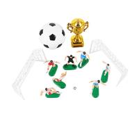 TOYANDONA Modèle Football Coupe Dorée Mini Figurine en Plastique, Décorations de Gâteau D’Anniversaire Sportives, Accessoires pour Fête, 1 Set