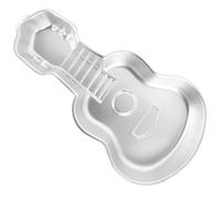 TOYANDONA Moule à gâteau en alliage d'aluminium pour guitare, décoration de gâteau, musique, guitare, plaque de cuisson antiadhésive, pratique, facile à nettoyer pour la pâtisserie et les cadeaux à la