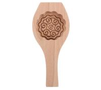 TOYANDONA Moule en Bois pour Gâteaux et Biscuits Forme Fleur Ronde | Bois Beige, Usage Réutilisable, Démoulage Facile, pour Tartes à Citrouille et Mooncakes