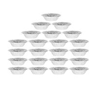 TOYANDONA Moules à Mini-tartelettes en Étain Argenté, 200 Pièces, Fabrication Soignée, Pratiques Pâtisserie Maison et Hôtels