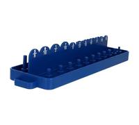 TOYANDONA Organisateur de Douilles en Pp Bleu pour Rangement D'outils Multifonctionnel Support Léger pour Insertion de Manchons et Atelier Automobile