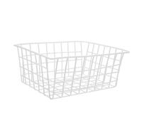 TOYANDONA Organisateur pour Congélateur Coffre en Fer Blanc 28x21,5x12 Cm, Panier Métallique de Rangement pour Fruits et Légumes, Contenant à Légumes Pratique pour Réfrigérateur Domestique