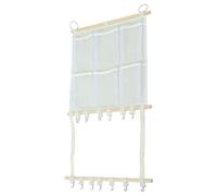 TOYANDONA Organisateur Suspendu Derrière la Porte pour Jouets Peluche et Accessoires Style Nordique Doux et Grande Capacité de Rangement
