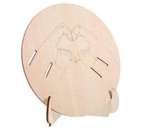 TOYANDONA Panneau D’annonce de Naissance en Bois Gravé Support, 3 Bracelets -né, Plaque Décorative Hospitalière, Accessoire Photo Maternité, Présent Personnalisé pour Chambre Bébé